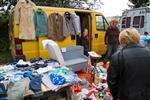 Kofferbakverkoop voor uitsluitend visspullen